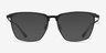 Squire Black AcetateEyeglass Frames from EyeBuyDirect, with Tinted Lenses