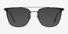 Contact Black MetalEyeglass Frames from EyeBuyDirect, with Tinted Lenses