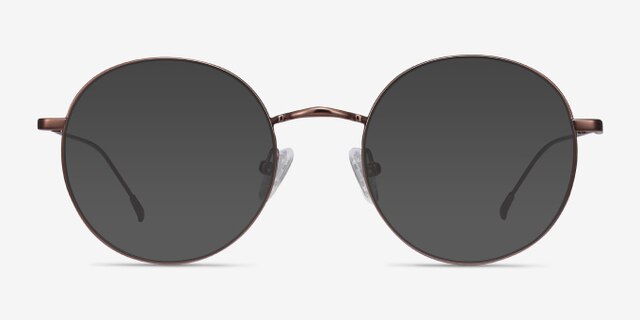 Dapper Café MétalMontures de lunettes de vue d'EyeBuyDirect, Avec des Verres Teintés