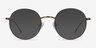 Dapper Café MétalMontures de lunettes de vue d'EyeBuyDirect, Avec des Verres Teintés