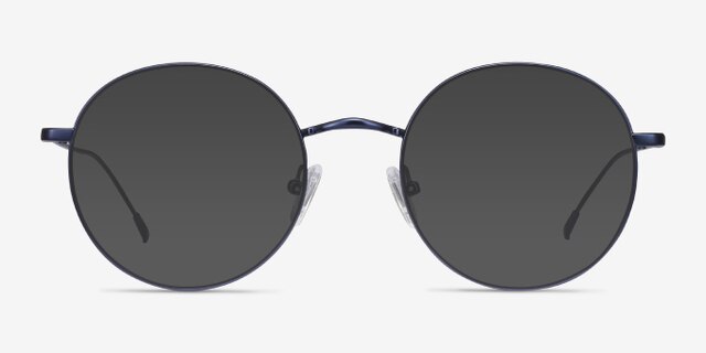 Dapper Navy MetalEyeglass Frames from EyeBuyDirect, with Tinted Lenses