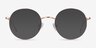 Dapper Rose Gold MetalEyeglass Frames from EyeBuyDirect, with Tinted Lenses