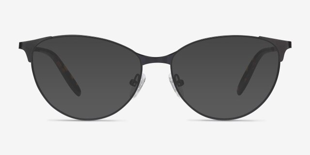 Sisi Black MetalEyeglass Frames from EyeBuyDirect, with Tinted Lenses