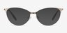 Sisi Or rose MétalMontures de lunettes de vue d'EyeBuyDirect, Avec des Verres Teintés