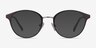 Broadway Gunmetal MetalEyeglass Frames from EyeBuyDirect, with Tinted Lenses