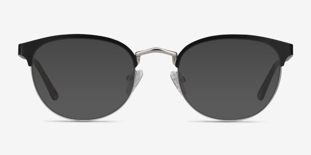 The Works Black MetalEyeglass Frames from EyeBuyDirect, with Tinted Lenses