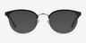 The Works Black MetalEyeglass Frames from EyeBuyDirect, with Tinted Lenses