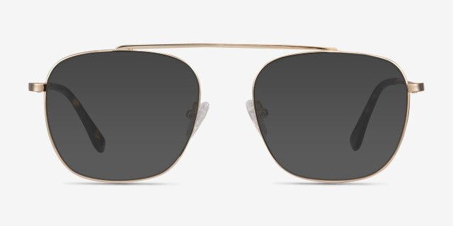 Moxie Doré MétalMontures de lunettes de vue d'EyeBuyDirect, Avec des Verres Teintés