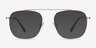 Moxie Silver MetalEyeglass Frames from EyeBuyDirect, with Tinted Lenses