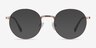 Bistro Rose Gold MetalEyeglass Frames from EyeBuyDirect, with Tinted Lenses