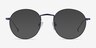 Novel Navy MetalEyeglass Frames from EyeBuyDirect, with Tinted Lenses
