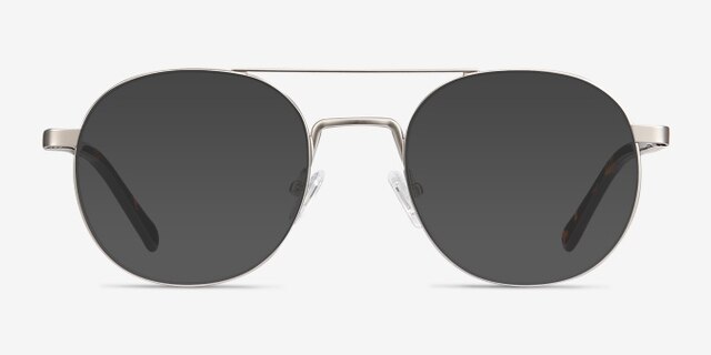 Lock XL Argenté MétalMontures de lunettes de vue d'EyeBuyDirect, Avec des Verres Teintés