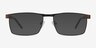 Danno Brown MetalEyeglass Frames from EyeBuyDirect, with Tinted Lenses