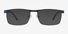 Danno Navy MetalEyeglass Frames from EyeBuyDirect, with Tinted Lenses