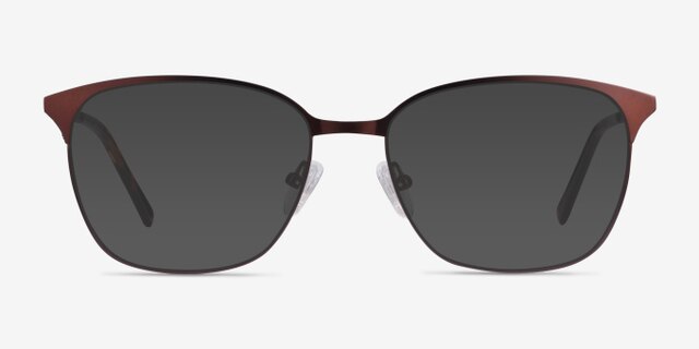 Avenue Brown MetalEyeglass Frames from EyeBuyDirect, with Tinted Lenses