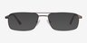 Maverick Brown MetalEyeglass Frames from EyeBuyDirect, with Tinted Lenses