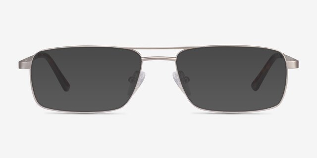 Maverick Silver MetalEyeglass Frames from EyeBuyDirect, with Tinted Lenses