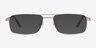 Maverick Silver MetalEyeglass Frames from EyeBuyDirect, with Tinted Lenses