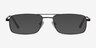 Maverick Black MetalEyeglass Frames from EyeBuyDirect, with Tinted Lenses