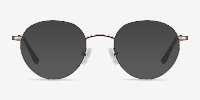 Retell Rose Gold MetalEyeglass Frames from EyeBuyDirect, with Tinted Lenses