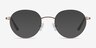 Retell Rose Gold MetalEyeglass Frames from EyeBuyDirect, with Tinted Lenses