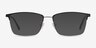 Castle Black MetalEyeglass Frames from EyeBuyDirect, with Tinted Lenses