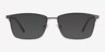 Castle Gunmetal MétalMontures de lunettes de vue d'EyeBuyDirect, Avec des Verres Teintés