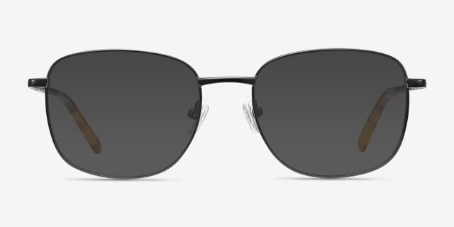 Aspect Black MetalEyeglass Frames from EyeBuyDirect, with Tinted Lenses