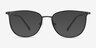 Shimmer Black MetalEyeglass Frames from EyeBuyDirect, with Tinted Lenses