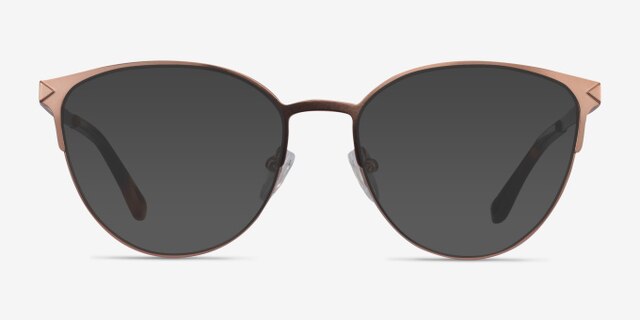 Nadia Rose Gold MetalEyeglass Frames from EyeBuyDirect, with Tinted Lenses