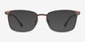 Dakota Brown MetalEyeglass Frames from EyeBuyDirect, with Tinted Lenses