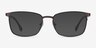Dakota Gunmetal MetalEyeglass Frames from EyeBuyDirect, with Tinted Lenses