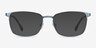 Dakota Blue MetalEyeglass Frames from EyeBuyDirect, with Tinted Lenses