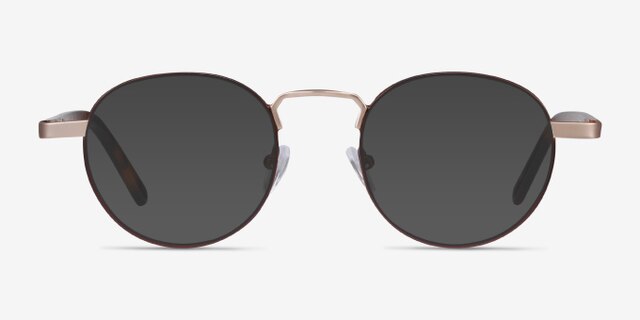 Orbit Brown Acetate-metalEyeglass Frames from EyeBuyDirect, with Tinted Lenses