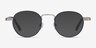 Orbit Blue Acetate-metalEyeglass Frames from EyeBuyDirect, with Tinted Lenses