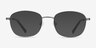 Fortune Gunmetal MetalEyeglass Frames from EyeBuyDirect, with Tinted Lenses