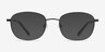 Fortune Black MetalEyeglass Frames from EyeBuyDirect, with Tinted Lenses