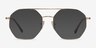 Eight Golden MetalEyeglass Frames from EyeBuyDirect, with Tinted Lenses