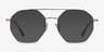 Eight Silver MetalEyeglass Frames from EyeBuyDirect, with Tinted Lenses