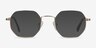 Soar Golden MetalEyeglass Frames from EyeBuyDirect, with Tinted Lenses