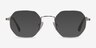 Soar Argenté MétalMontures de lunettes de vue d'EyeBuyDirect, Avec des Verres Teintés