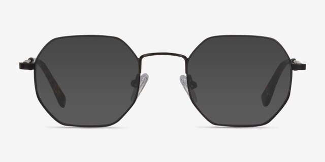 Soar Black MetalEyeglass Frames from EyeBuyDirect, with Tinted Lenses