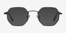 Soar Black MetalEyeglass Frames from EyeBuyDirect, with Tinted Lenses