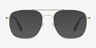 Fame Golden MetalEyeglass Frames from EyeBuyDirect, with Tinted Lenses