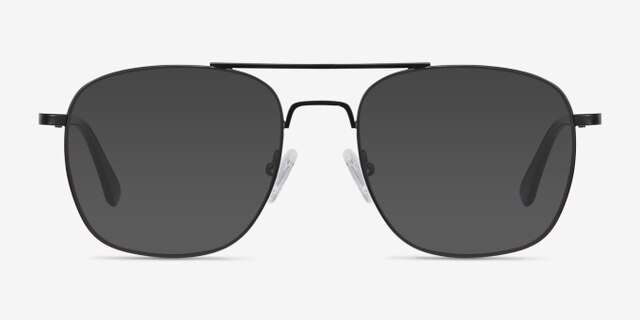 Fame Black MetalEyeglass Frames from EyeBuyDirect, with Tinted Lenses