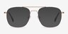 Fame Rose Gold MetalEyeglass Frames from EyeBuyDirect, with Tinted Lenses