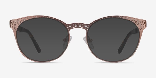 Lattice Rose Gold MetalEyeglass Frames from EyeBuyDirect, with Tinted Lenses