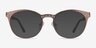 Lattice Rose Gold MetalEyeglass Frames from EyeBuyDirect, with Tinted Lenses