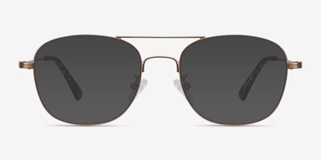 Courser Or rose MétalMontures de lunettes de vue d'EyeBuyDirect, Avec des Verres Teintés