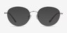 Twirl Silver MetalEyeglass Frames from EyeBuyDirect, with Tinted Lenses